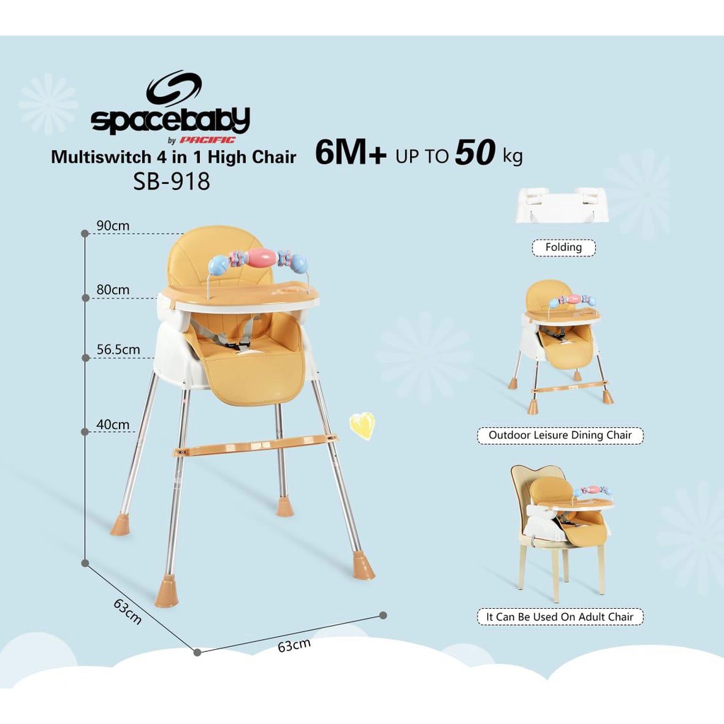 Space Baby Sb 918 Multi Switch 4in1 High Chair Kursi Makan Bayi Shopee Indonesia Space Baby Sb 918 Multi Switch 4in1 High Chair Kursi Makan Bayi Shopee Indonesia