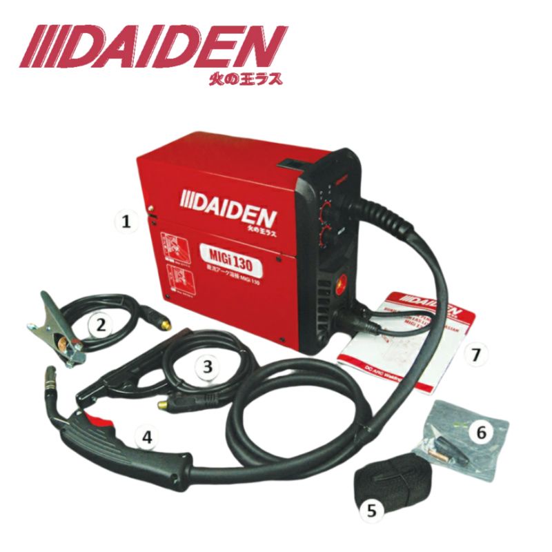 Daiden Mesin Las MIGi 130 / Travo Las Inverter Las CO2 2T &amp; 4T / Flux Core GasLess Stainless