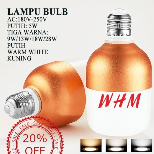 5W 13W 18W 3 WARNA Lampu Bulb Led good eyes berkualitas tinggi LED Bulb E27 3 WARNA LAMPU GOO