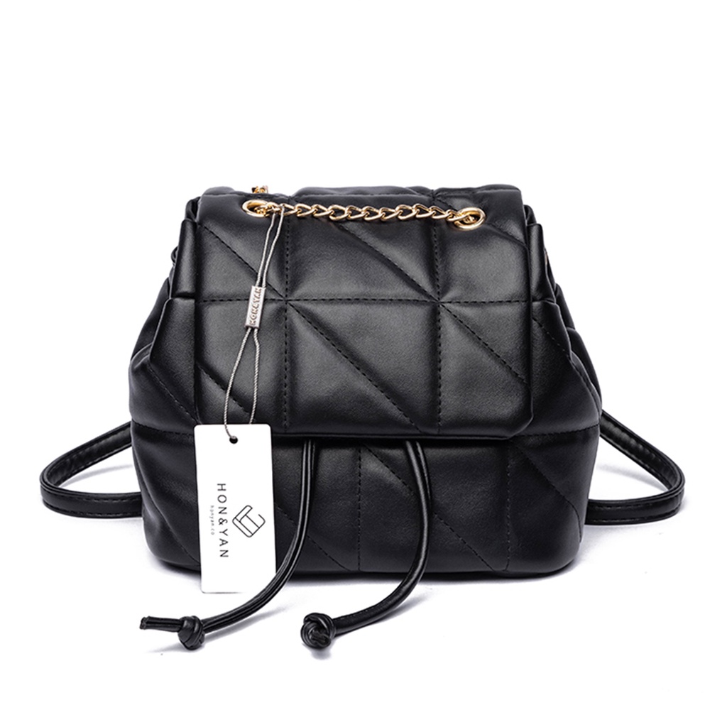 [HONYAN] Tas Ransel Import Backpack Mini Cewek Tali Serut - Wanvi Backpack-1