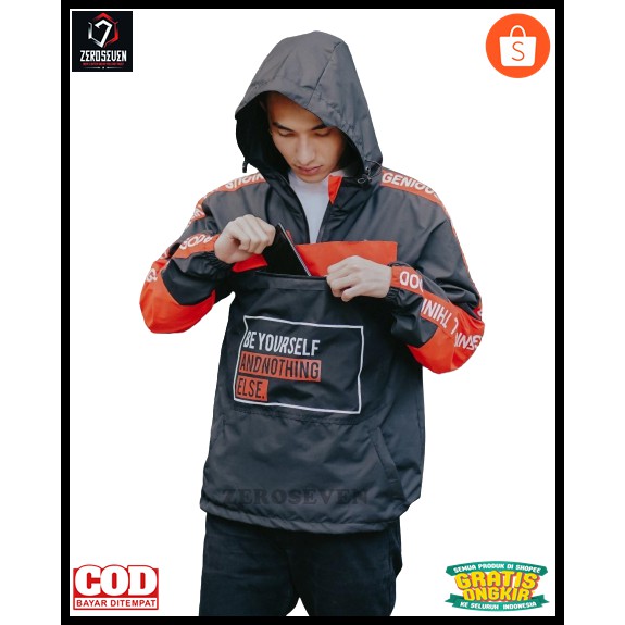 JAKET CAGOULE JAKET WATERPROOF JAKET DISTRO JAKET PRIA JAKET WATERPROOF PRIA OUTERWEAR DUA