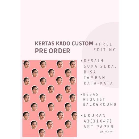 

kertas kado custom.