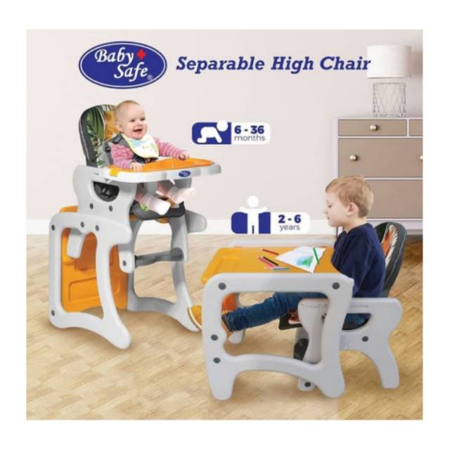 baby safe separable high chair