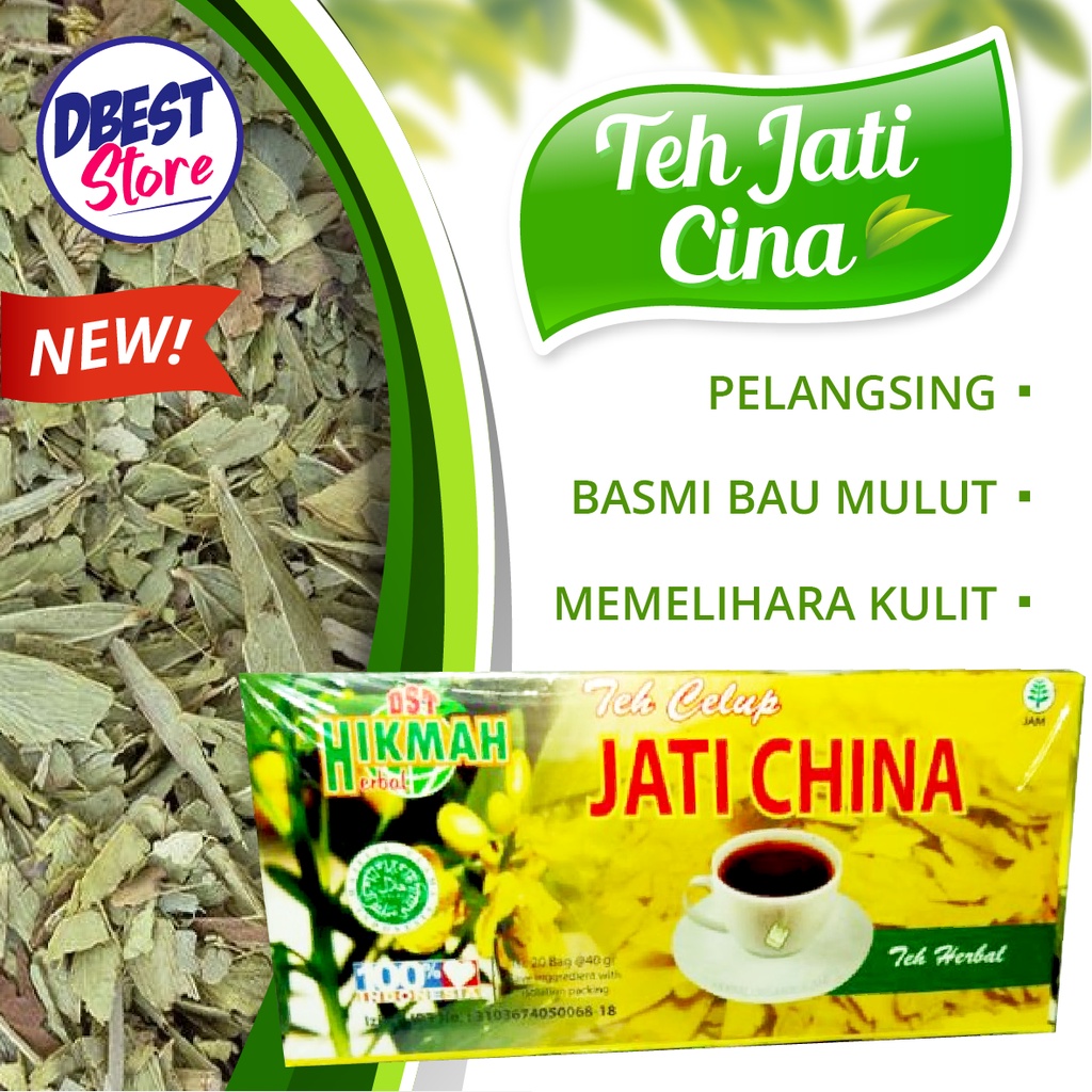 TEH CELUP DAUN JATI CINA PELANGSING