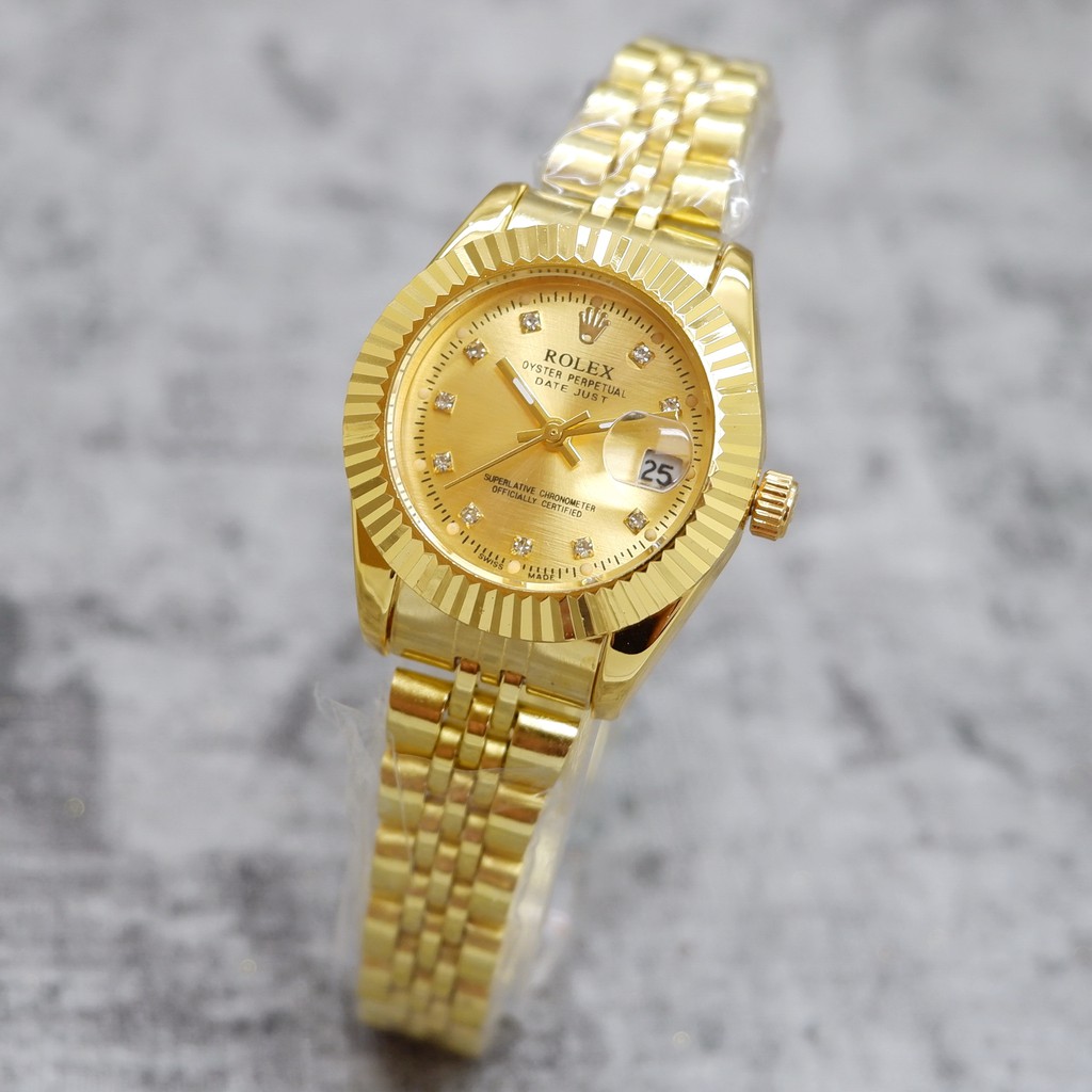 Rolex Datejust Jam Tangan Wanita Rantai Kecil Date Aktif
