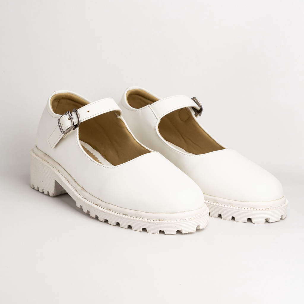 Sepatu Loafers Wanita, Sepatu Docmart Mary Janes, Sepatu Docmart Wanita Fashion Korea, Sepatu Kerja Wanita, Sepatu Kulit Sintetis, Sepatu Flat Wanita TINOCHI Gummy