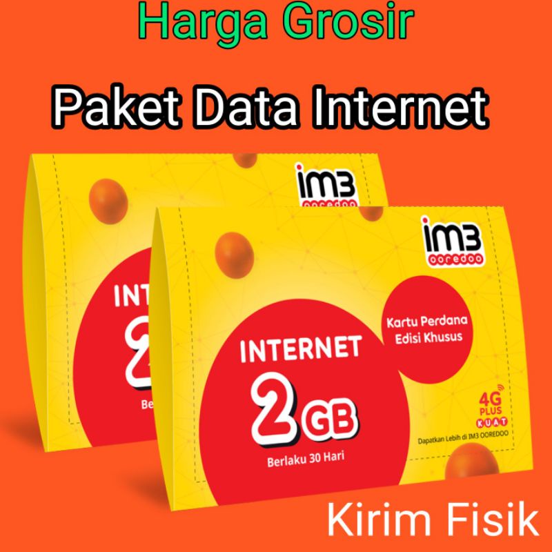 KARTU PERDANA INTERNET INDOSAT IM3 2Gb 30 Hari
