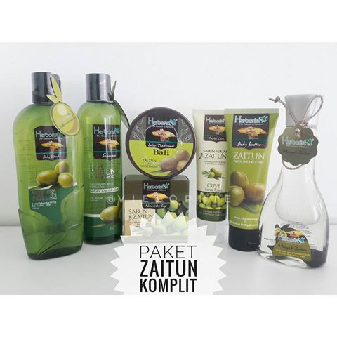 Jual Herborist Paket Zaitun Lengkap Myk Zaitun Foam Body Butter