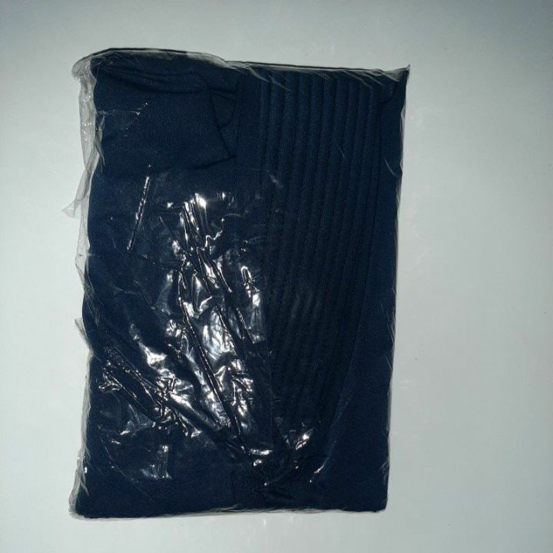 jilbab instan bergo jumbo jersey nyaman adem untuk sehari-hari-Navy