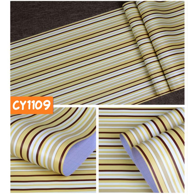 Wallpaper Stiker Dinding wallpaper motif 3D wallpaper motif salur ukuran45cm X 9meter high quality