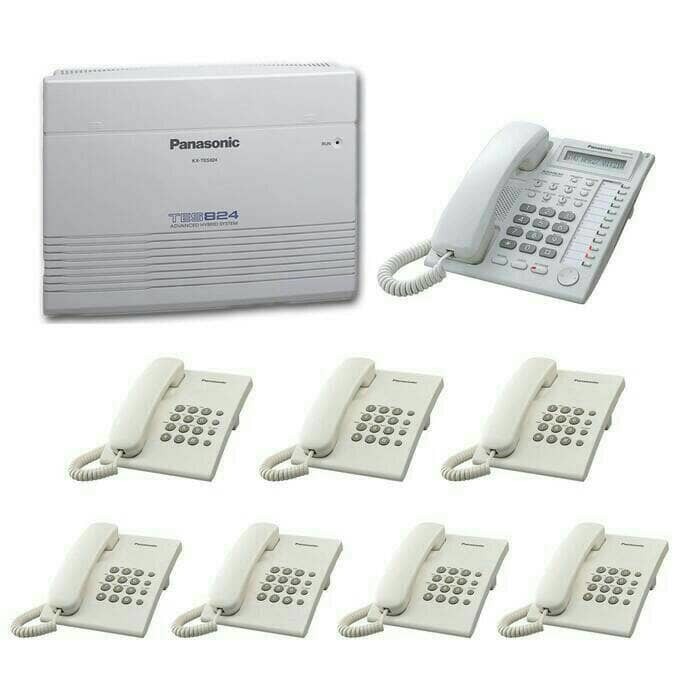 

Pabx Panasonic KX-TES824 (3 Lines 8 extension) + 1x T7730 + 7x TS505