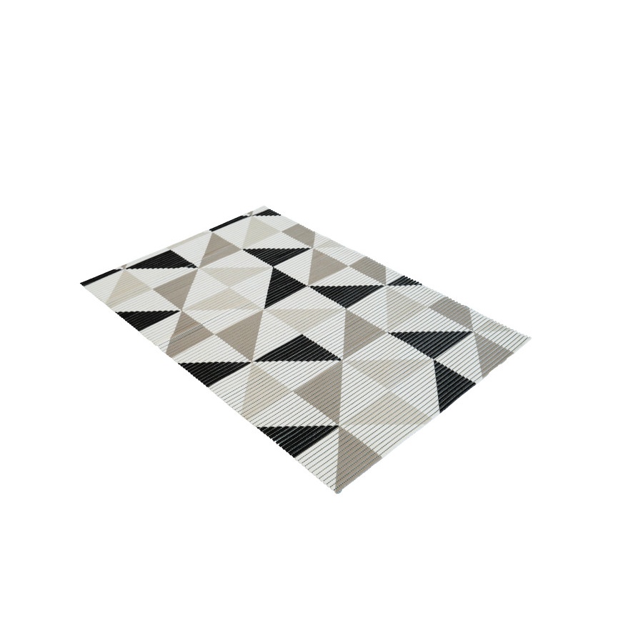 Tikar dapur bersih Lebar = 65cm - Minimalist Hitam Abu,  Busa PVC Kamar Mandi, Anti Slip, Keset Pintu-4