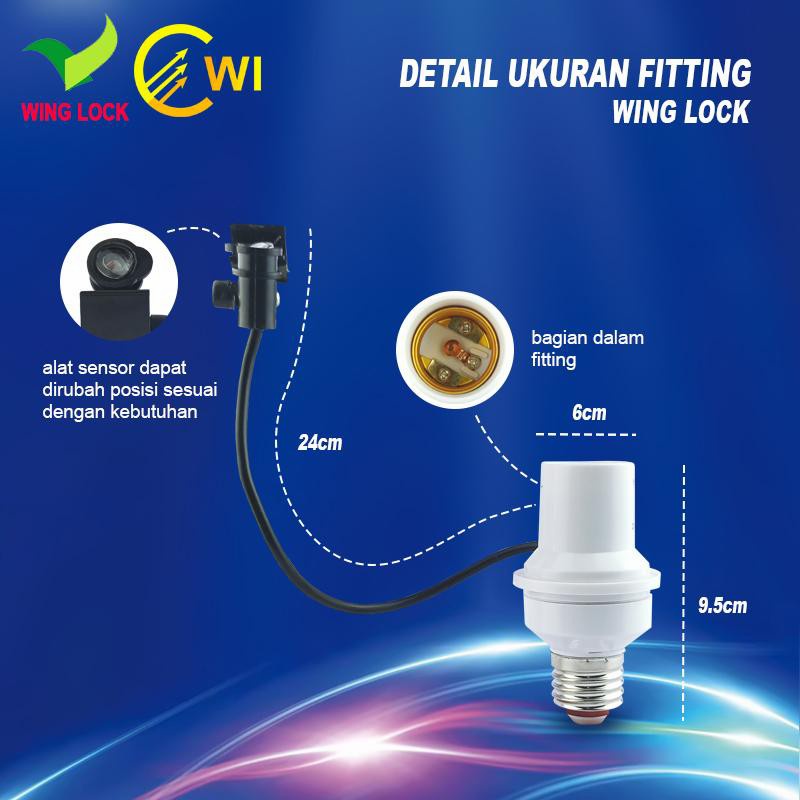 Lampu Candle LED 5 Watt E14 E27 Wing Lock Putih / Warm White 5W