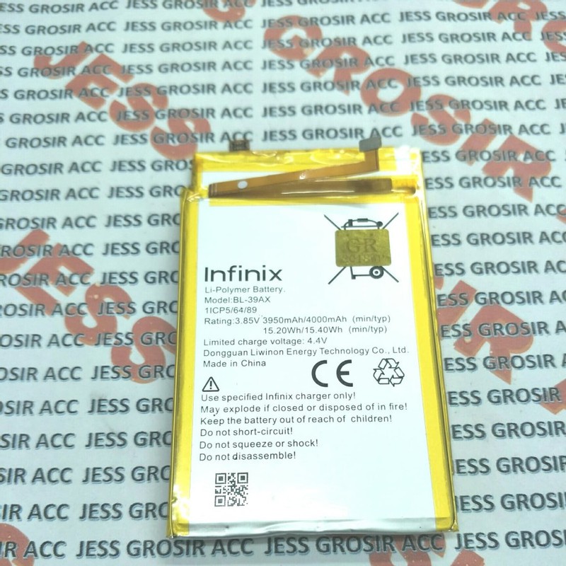 Battery Batre Baterai Infinix Hot 4 Max - Hot 4 Lite X557 BL-39AX BL39AX BL 39AX