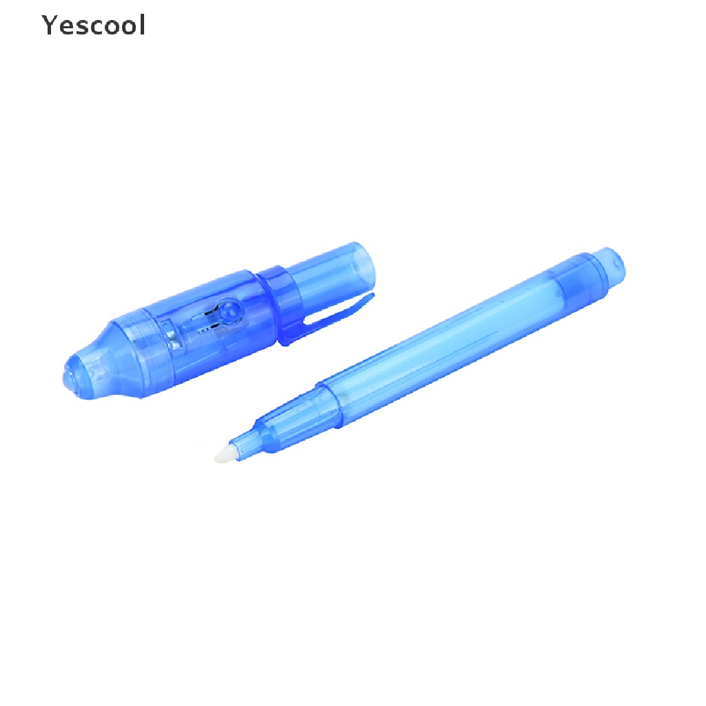 Yescool Pen Spidol Tinta Invisible Dengan Lampu LED Ultra Violet