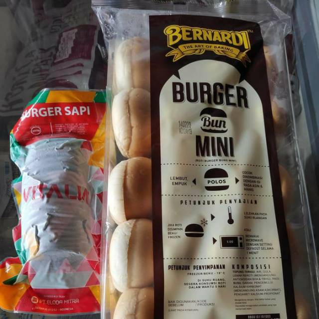 

Paket burger mini Bernardi isi 20 pcs