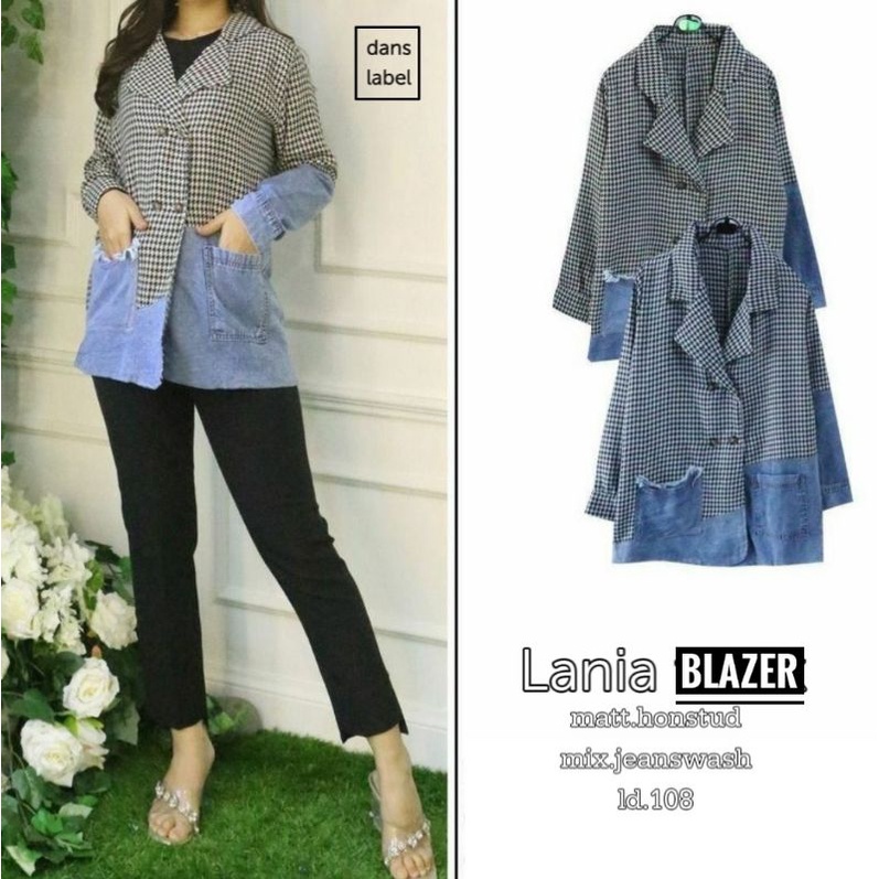 lania blazer dans label