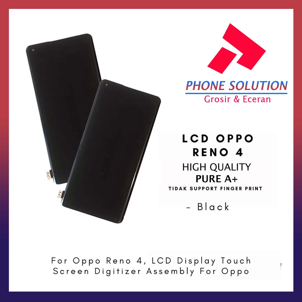 LCD Oppo Reno 4 Original / LCD Reno 4F Fullset Touchscreen Original 100% - Parts Kompatible Dengan Produk Oppo // Supplier LCD Oppo - Garansi 1 Bulan