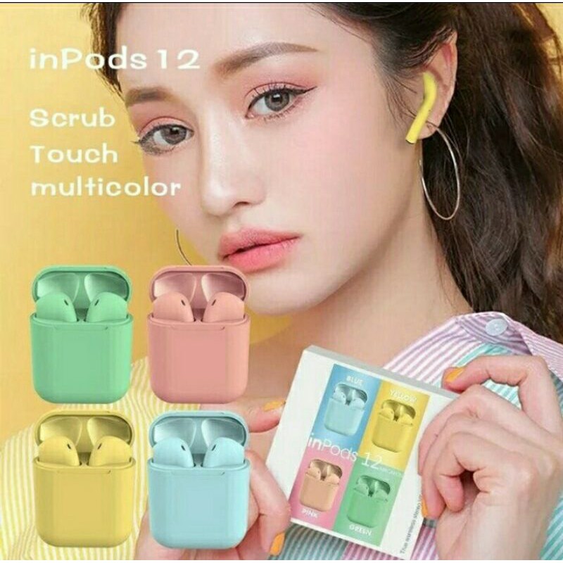 Inpods 12 Macaroon Inpods i12 Macaron headset bluetooth earphone inpod warna warni