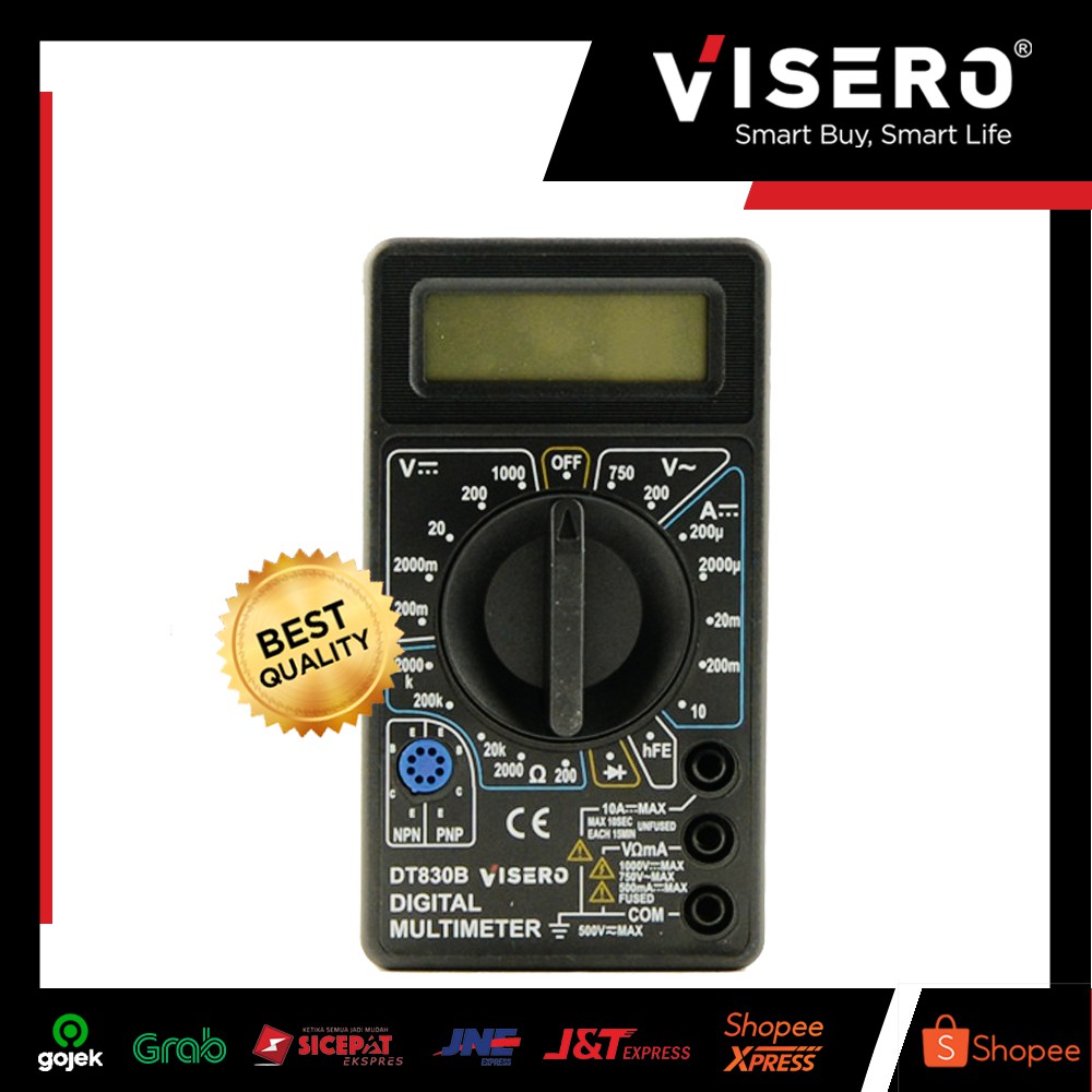 Jual Multitester/ Avometer/ Multimeter Digital Visero (DT830B