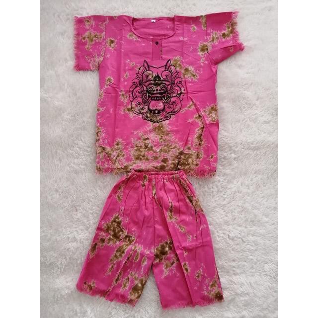 Baju Barong Bali Anak ukuran S-XL Warna Random