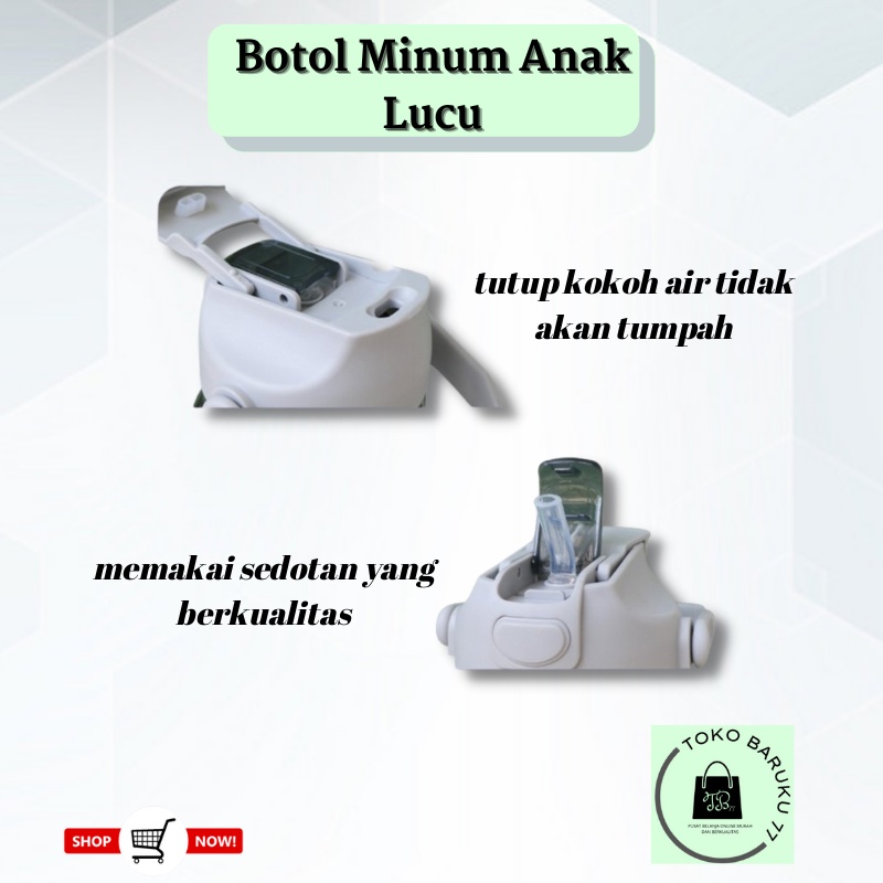 (KEYA) Botol Minum Anak Karakter / Botol Minum Anak Lucu 1100ML