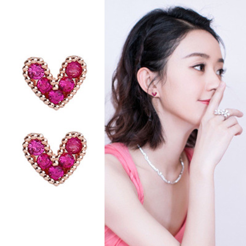 925 anting perak sterling anting-anting wanita dengan perhiasan fashion berlian ED1-3