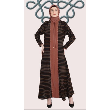 Terbaru Abaya Hikmat a3385-03 Original