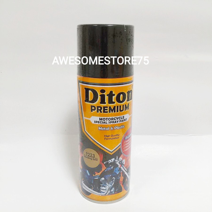 DITON PREMIUM * VG 9223 SPARKLING GOLD VELG ENGINE COLOURS Emas Cat Semprot Pilox Pylox