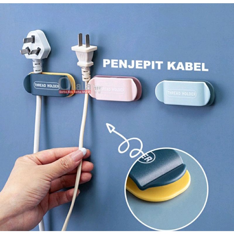 Holder organizer kabel penjepit kabel serbaguna