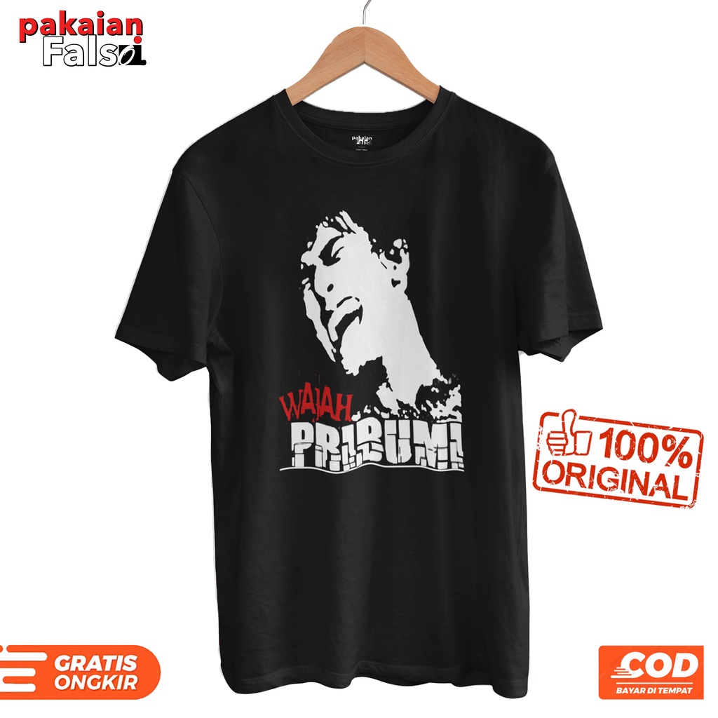 Kaos Iwan Fals Wajah Pribumi / T-shirt / Baju / ori / distro / oi / original / Murah