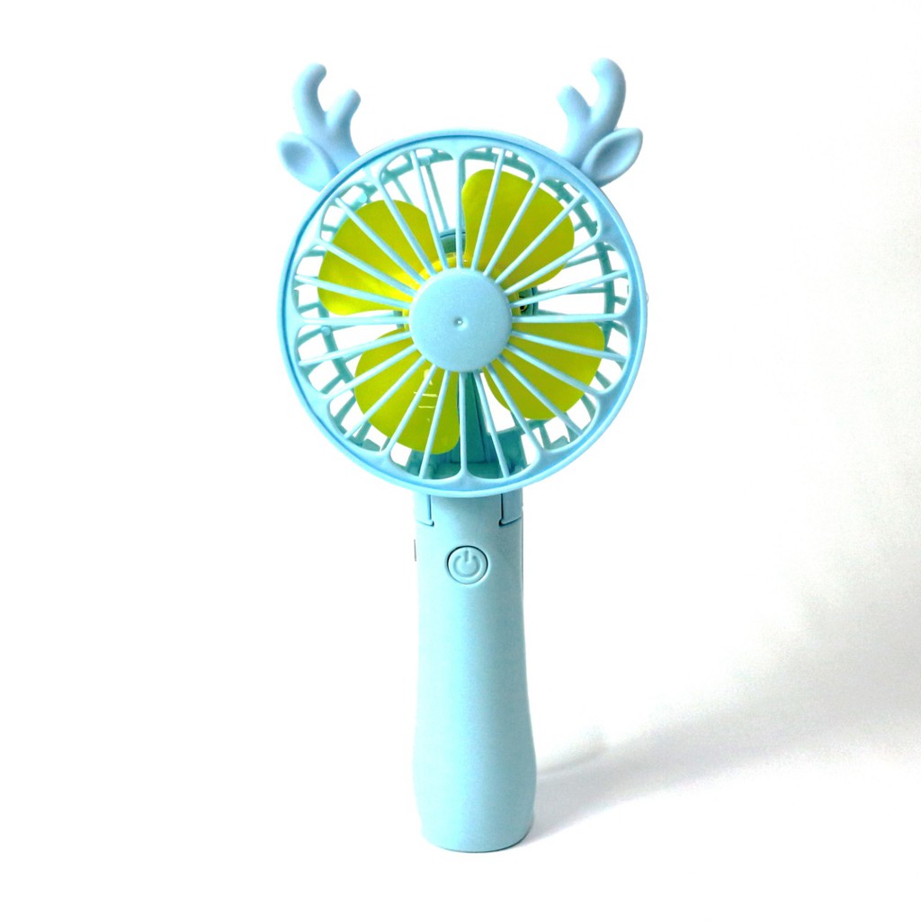 Kipas Mini Lipat Karakter RUSA - KRSL - Handy Mini Fan Portable Charger