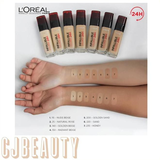 loreal infallible liquid foundation