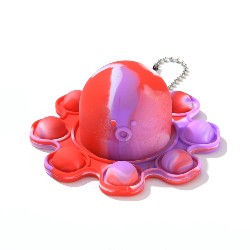 Laristerus79 Mainan gantungan POP IT GURITA octopus pop it bolak balik anti stres random warna