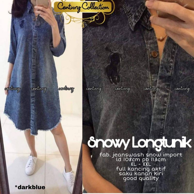 SNOWY LONGTUNIK BY CENTURY COLLECTION