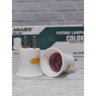 PROMO!! FITTING COLOK LAMPU TIDUR TANPA SAKLAR KUNINGAN MIKOTEK DUTRON KINGSUN SNI MURAH E27