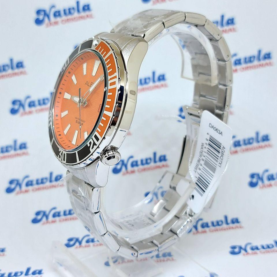 Alba Quartz AG8K27X1 Samurai Orange Dial - Jam Tangan Pria AG8K27