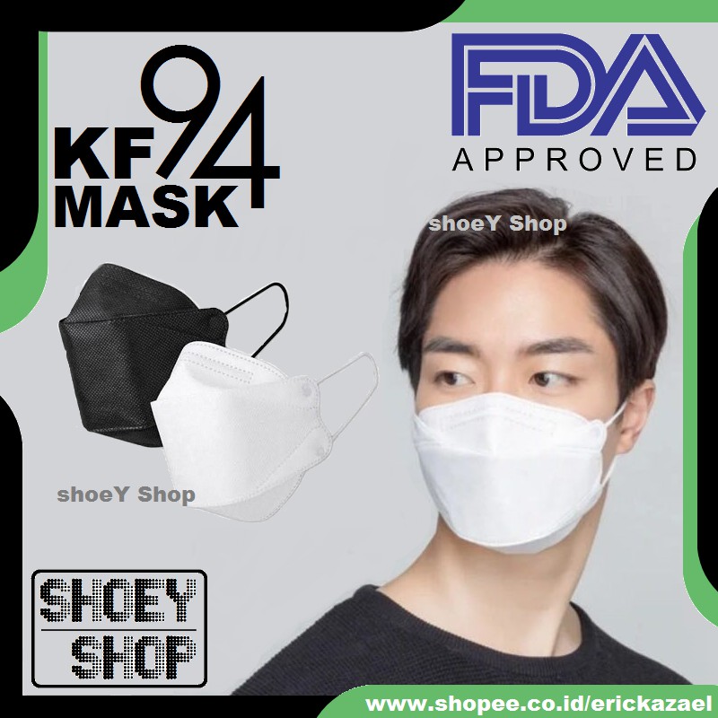Masker KF94 Convex Korea 4 Ply 4D KF 94 Model Medis 3Ply 4Ply Per 1 Pcs