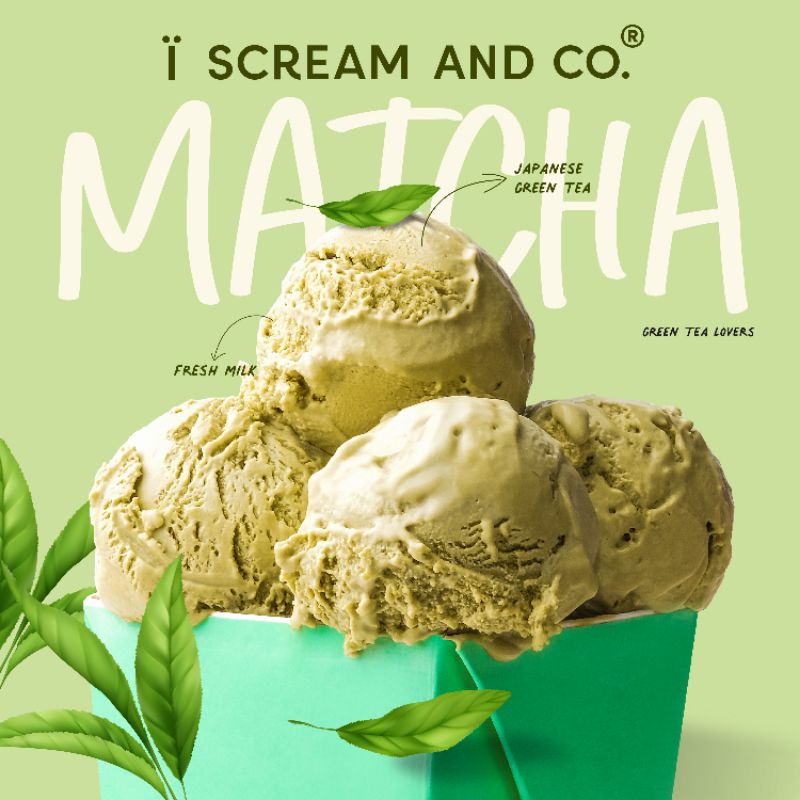 

Iscreamandco MATCHA Ice Cream