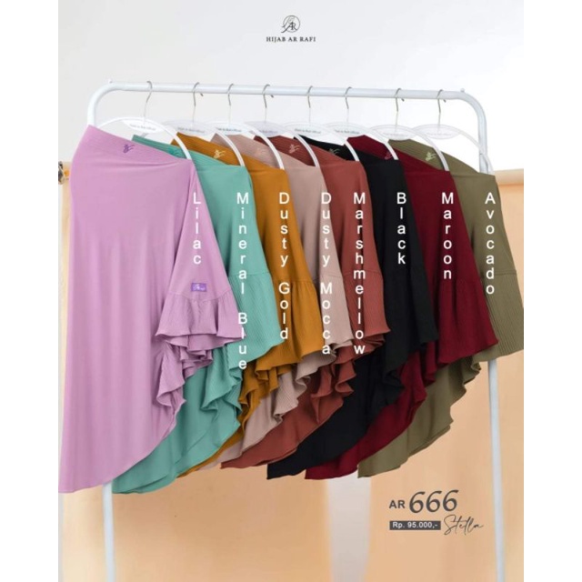 HIJAB ARRAFI- AR 666- NEW BERGO PLISKET - ARRAFI WEDUNGDEMAK