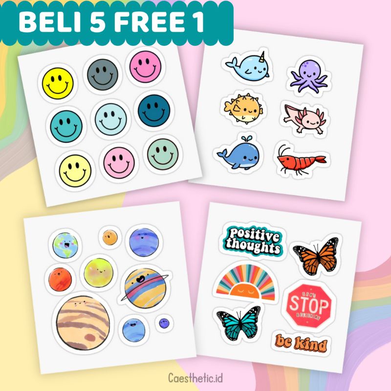 Jual Sticker Lucu Aesthetic Sticker Tumblr Sticker Pack Shopee Indonesia 7622