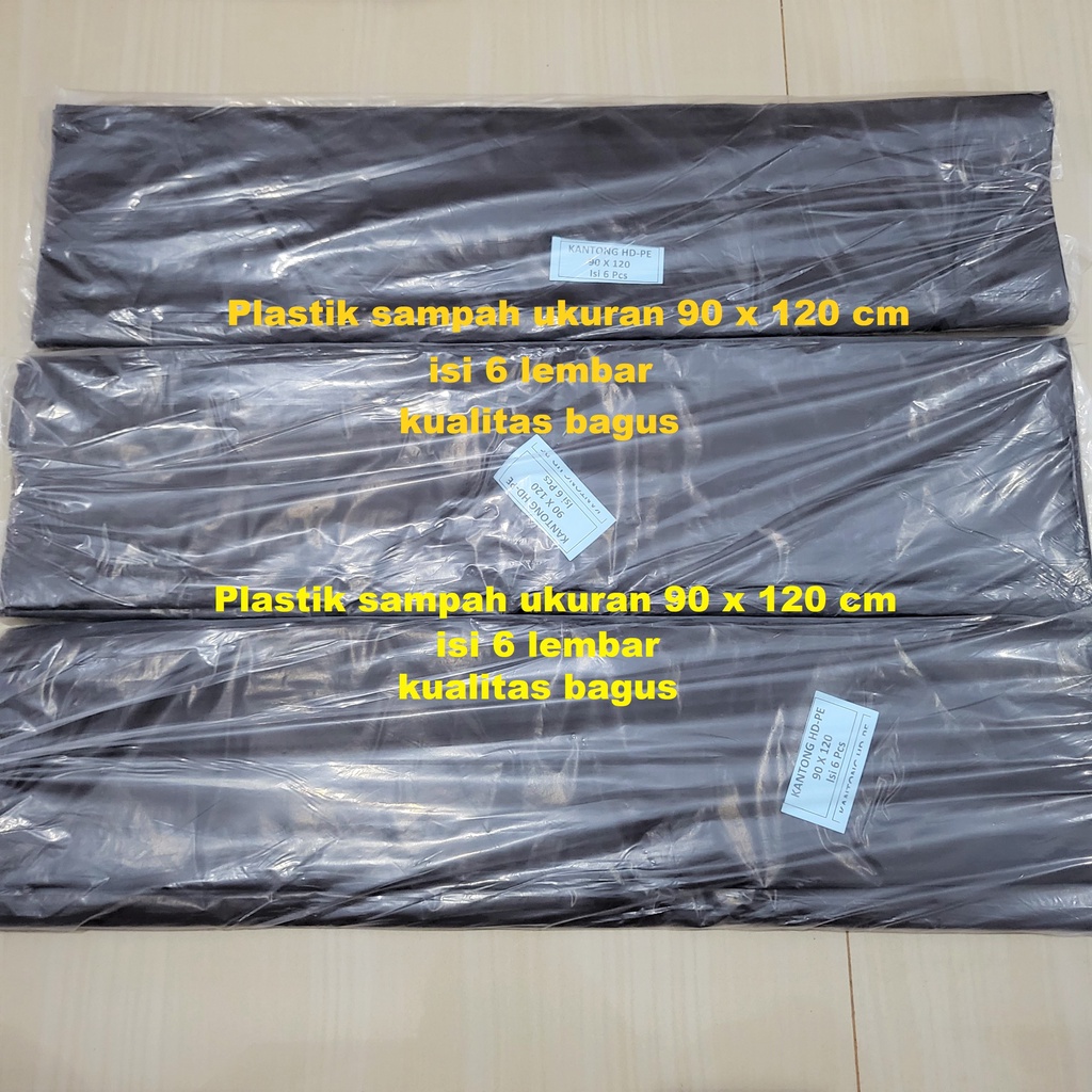 Kantong Plastik Sampah 90x120 cm / Plastik Hitam 90x120 cm