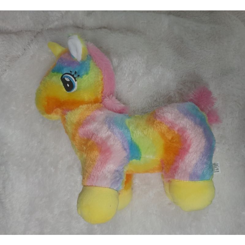 BONEKA Unicorn Rainbow Led dan non led Litle poni size XL &amp; L