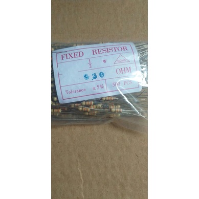 Resistor 330 Ohm Resistor 330ohm 1/2 watt 50pcs