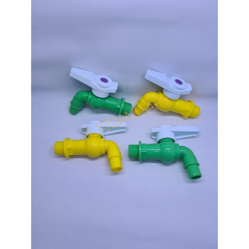 Kran Keran Air PVC Topi / Kran Plastik Murah / Kran Tembok Taman 1/2”