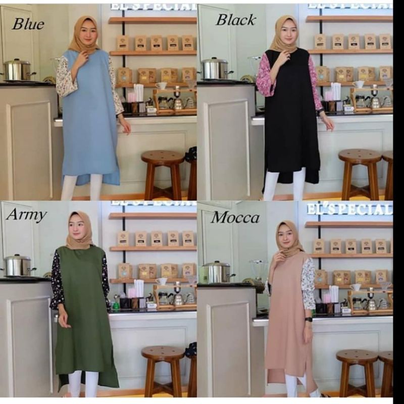 Yesi tunik atasan wanita fashion muslim