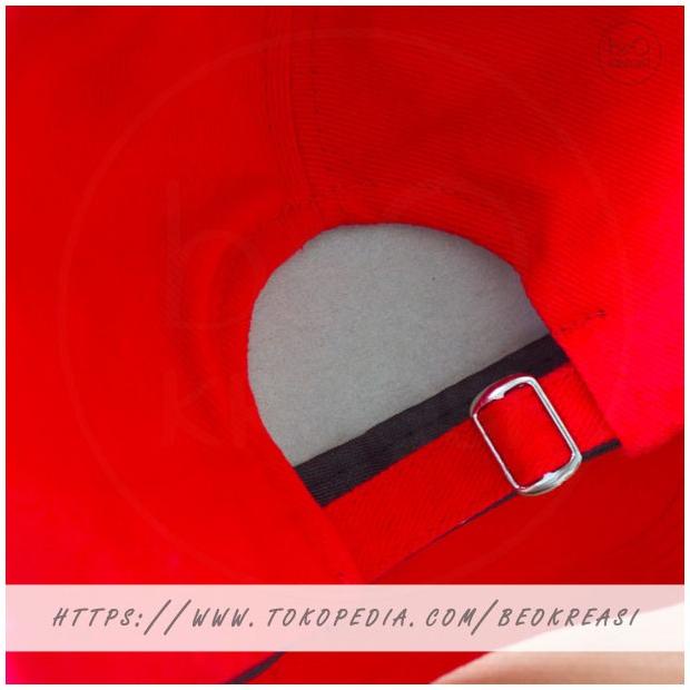 TOPI BASEBALL CAP MERAH DEWASA POLOS PRIA WANITA CASUAL SPORT
