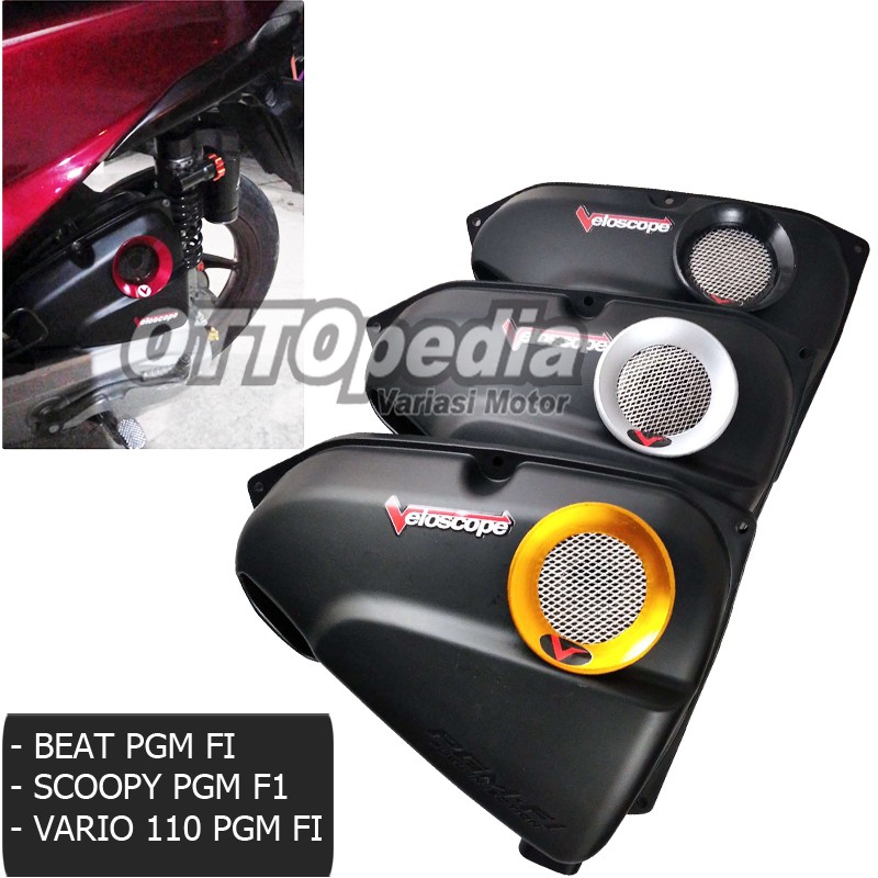 VELOSCOPE OXYGEN FLOW BOOSTER VARIASI FILTER UDARA AKSESORIS PNP BEAT PGM FI 2012 - 2014 SCOOPY PGM 