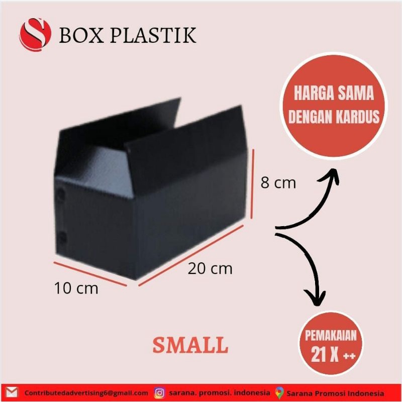 box packing kardus bahan plastik uk.20x10x8 / box mainan / box packing / box serbaguna