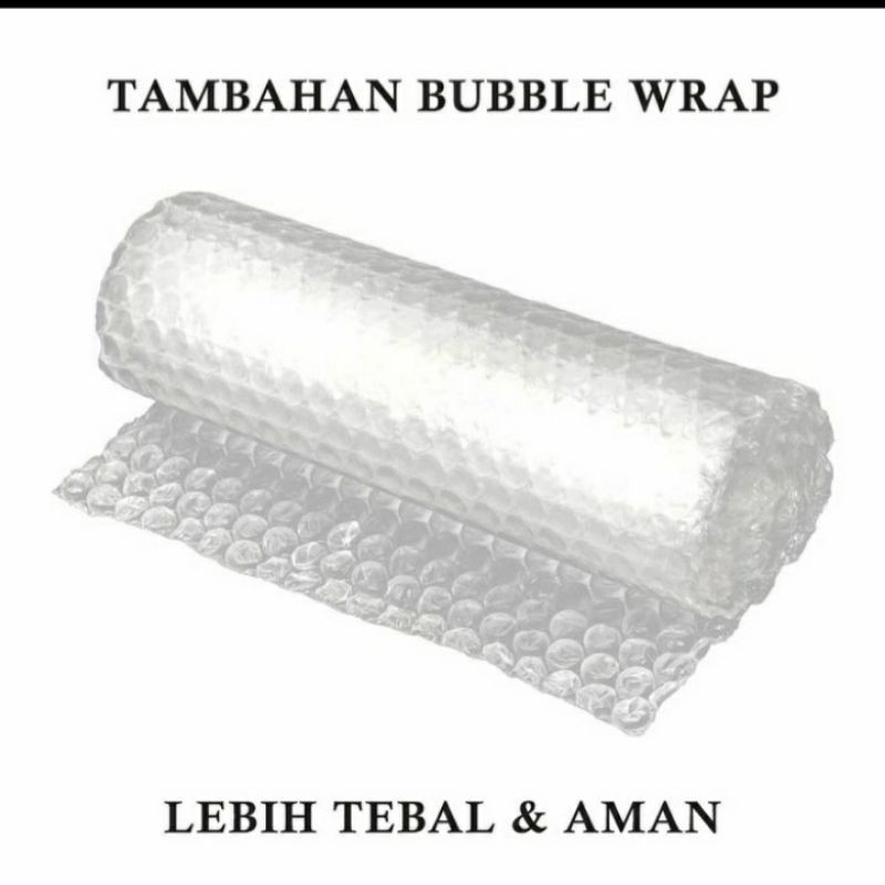 

Tambahan bubble wrap packing aman tebal busa